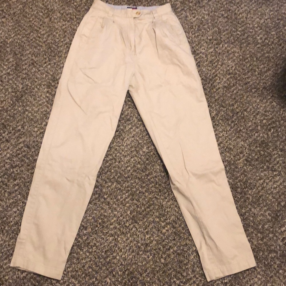 High rise cacky colored jeans